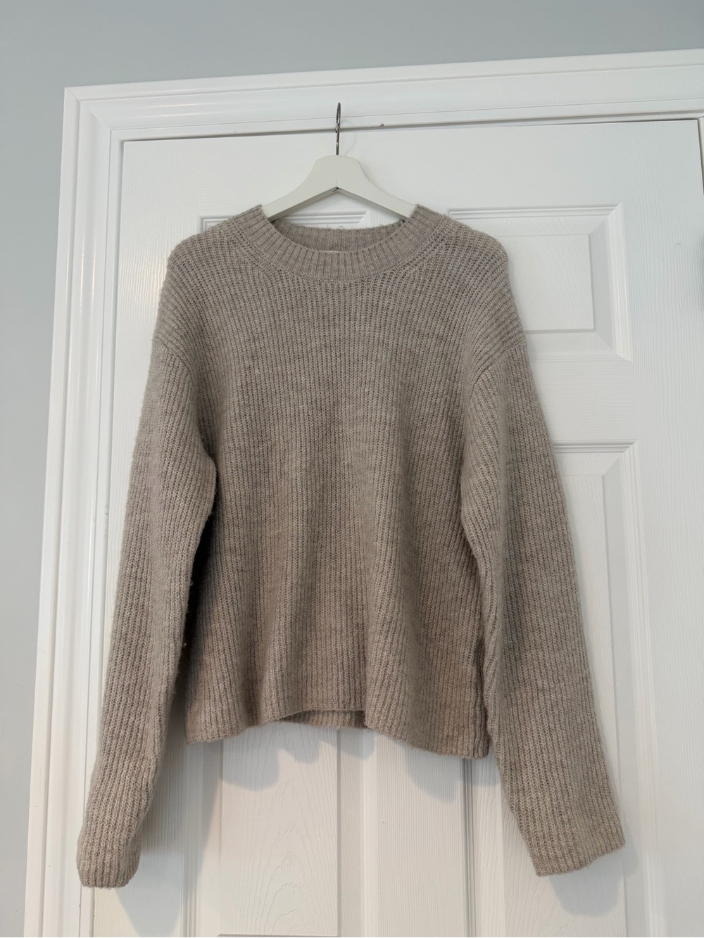 Light Taupe Crewneck Sweater